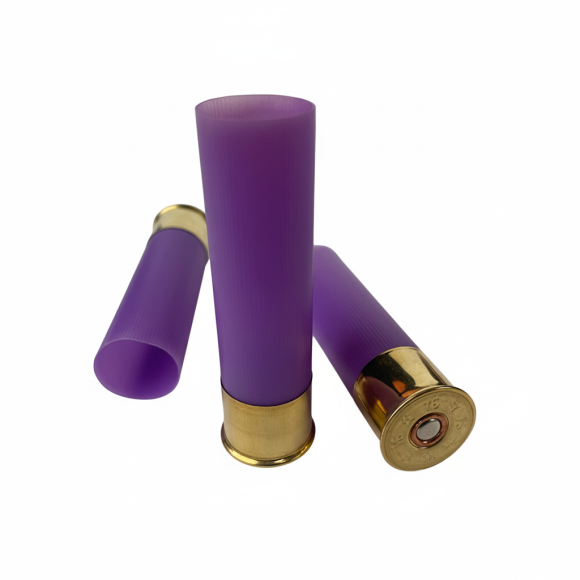 16GA, 2-3/4", 16mm Brass, Purple Hulls